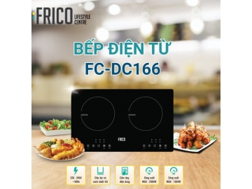 Bếp điện từ 2 vùng nấu Frico FC-DC166 - Linh kiện Germany - Made in Malaysia 